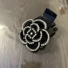 クリスタル付ヘアクリップ
