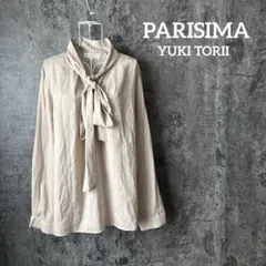 ⭐︎577 PARISIMA YUKITORII とろみ ブラウスシャツ リボンのサムネイル