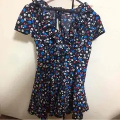 スパイラルガール 花柄ロンパース