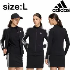 新品 アディダス ゴルフ adidas GOLF フルジップ ジャケット 黒 L