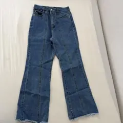 レディース ブーツカットデニム フレアパンツのサムネイル