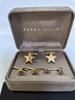 PERRY ELLIS 星形カフリンクスセット