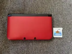 ニンテンドー3DS LL レッド 本体 充電器あり おまけゲームカセットつき