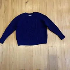 MACKINTOSH ネイビー ケーブル編みセーター 38