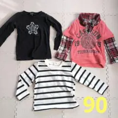 COMME CA ISM など90 ロンＴ トップス 3点セット
