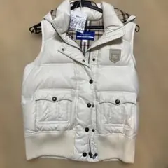 BURBERRY BLUE LABEL ダウンベスト 38 ホワイト