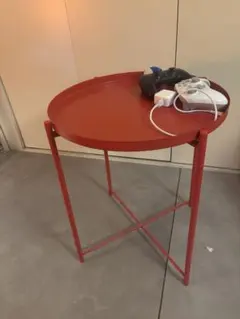 GLADOM トレイテーブル レッド 45x53cm