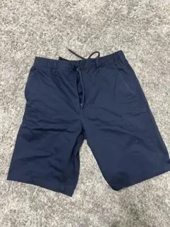 【美品】GU ジーユー チノハーフパンツ ネイビー Sサイズ 綿100%