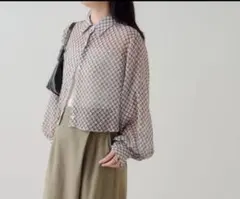 【新品未使用】Kastane オーバーレイチェックシャツ