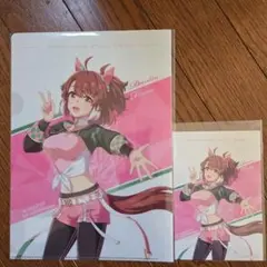 ウマ娘　ダンツフレーム　 クリアファイル ポストカード付き　ビーレジェンドコラボ