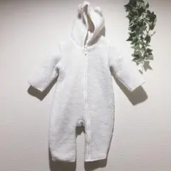 【ベビーギャップ】モコモコ　くま　ロンパース　カバーオール 70cm