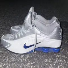 NIKE SHOX R4スニーカー シルバー ブルー 27.0