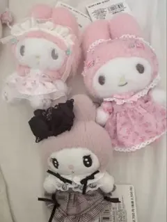 マイメロディー　ぬいぐるみマスコット　3点セット