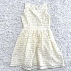 ワンアフターアナザーナイスクラップ レースワンピース ノースリーブ ボーダーのサムネイル