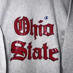 【激レア】目付き 内縫い チャンピオン Ohio State リバースウィーブ 激レア 内縫い 両袖目 90s USA Ohio チャンピオン リバースウィーブ