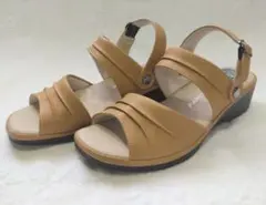 パンジー サンダル ミュール 2way キャメル S 22.5cm 試し履きのみのサムネイル