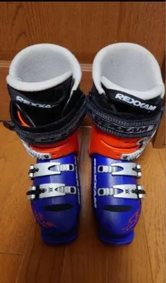 REXXAM 子どもスキーブーツ 青/オレンジ