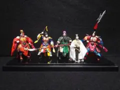 ◆◆海洋堂製◆◆北陸製菓食玩の人形劇三国志第弐集の5体フィギュアセット