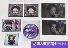 鬼滅の刃　胡蝶カナエ　胡蝶しのぶ　栗花落カナヲ 缶バッジ　カード　シール