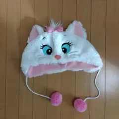 マリー キャラクター帽子 白とピンク