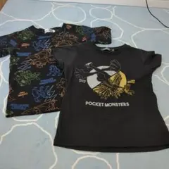 ポケットモンスター Tシャツ 130 2枚セット　ブラック
