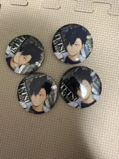 ハイキュービスケット缶バッジ4個セット
