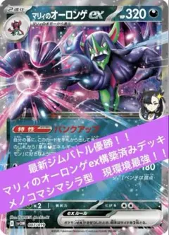 最安値！！最新ジムバトル優勝構築 マリィのオーロンゲex メノコマシラ