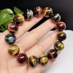 【高品質】 タイガーアイ　ミックス　ブレスレット　3