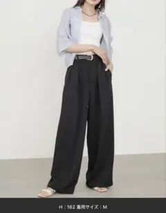 ツータックワイドパンツ