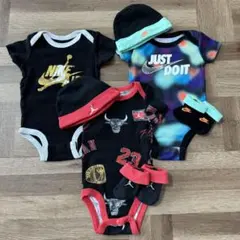 NIKE Jordan ロンパース ３枚セット