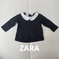 ZARA 黒 長袖Tシャツ 6-9ヶ月　74cm