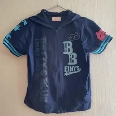 BETTY'S BLUE 半袖パーカー ネイビー　Sのサムネイル