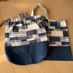 パッチワークデザイン トートバッグ