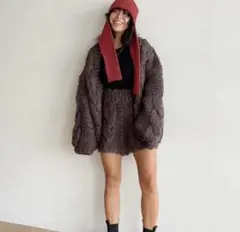 poppy あさぎーにょ knit hood warmer ボーダー マフラー - メルカリ