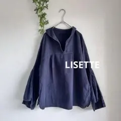 lisette リゼッタ　リネン100% 麻100% セーラーカラー風ブラウスのサムネイル