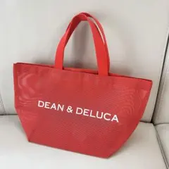 DEAN&DELUCA メッシュトートバッグ　ブラッドオレンジ　S 完売品のサムネイル