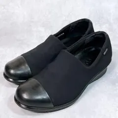 ☆美品☆【エコー】パンプス (35) ゴアテックス　ウェッジソール 晴雨兼用 黒