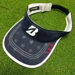 ブリヂストン BRIDGESTONEネイビー サンバイザー 星柄 レディース