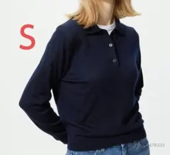 UNIQLO ユニクロ メリノポロセーター ネイビー Ｓ