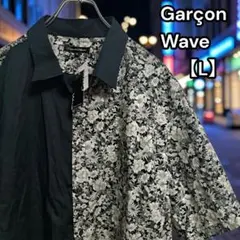 美品★タグ付き ギャルソンウェーブ 半袖シャツ 総柄 花柄 Lのサムネイル