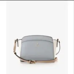 アンドシュエット ビジューラウンドプレーンショルダーバッグ (ライトブルー)