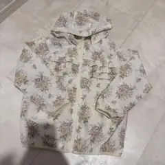 petit main 花柄フリルジャケット 130 ジャンパー