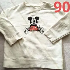 【UNIQLO】ミッキーマウス トレーナー 90 キッズベビー 男の子女の子