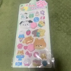 犬のキャラクターシール　肉球シール