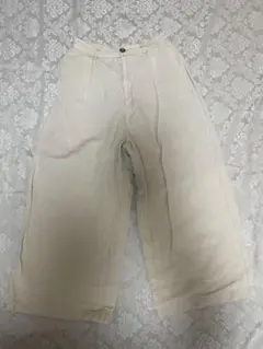 ガウチョパンツ レディース GU アイボリー Mサイズ
