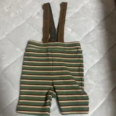 mignon サスペンダー付き ボーダーパンツ ズボン