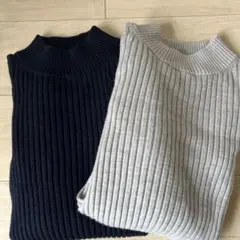【値下げしました】無印良品ハイネック2点