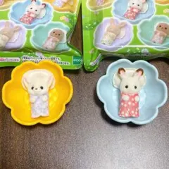 シルバニアファミリー　キラキラくじ　赤ちゃん&お花のベッドセット