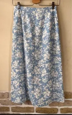 【未使用品】NATURAL BEAUTY BASIC バイカラーフラワースカート