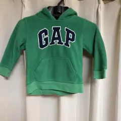 GAP キッズ フリース パーカー グリーン